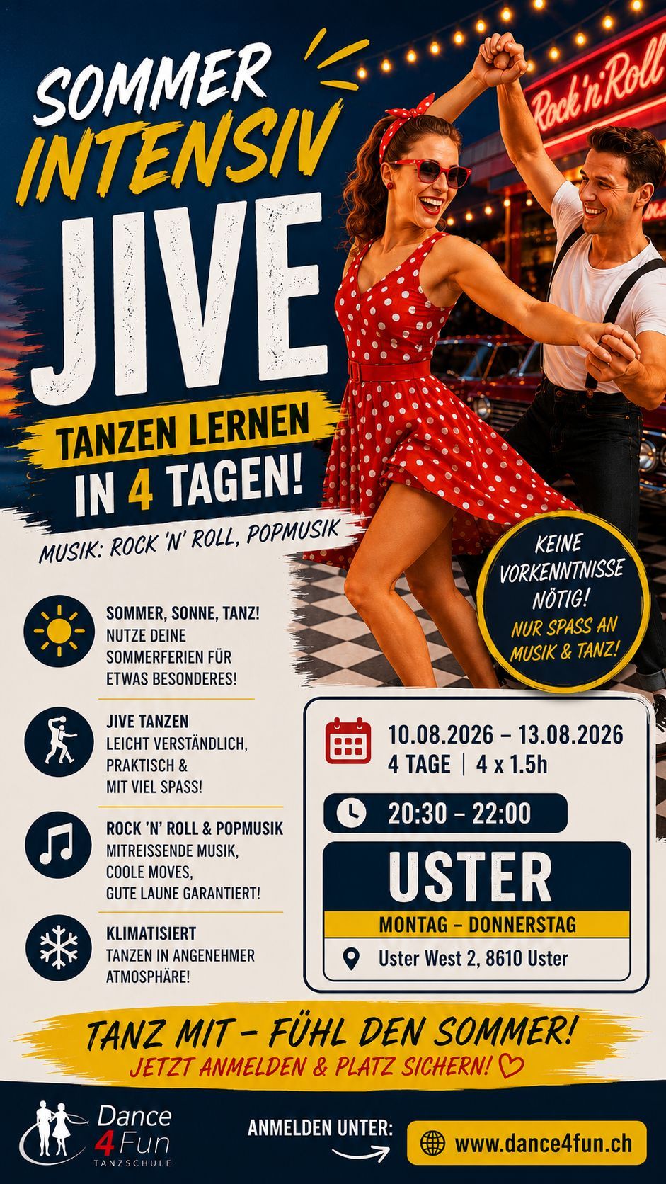 Paartanz Jive Sommerintensiv Tanzkurse Uster