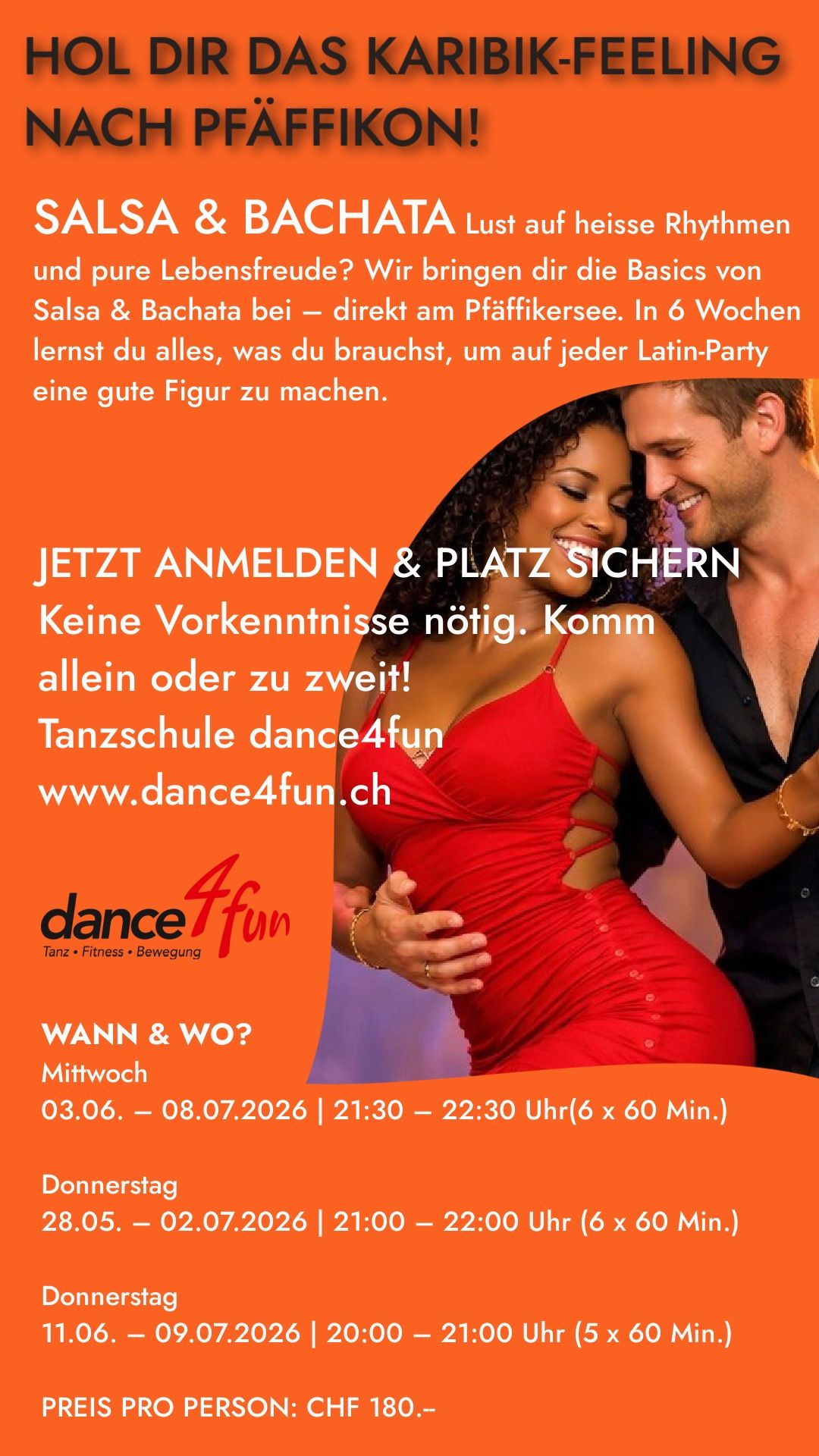 Tanzkurs Bachata und Salsa